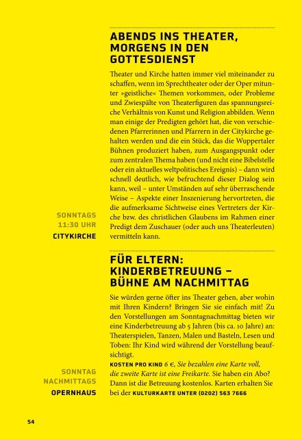 Spielzeitbuch 2013/2014 - Wuppertaler Bühnen