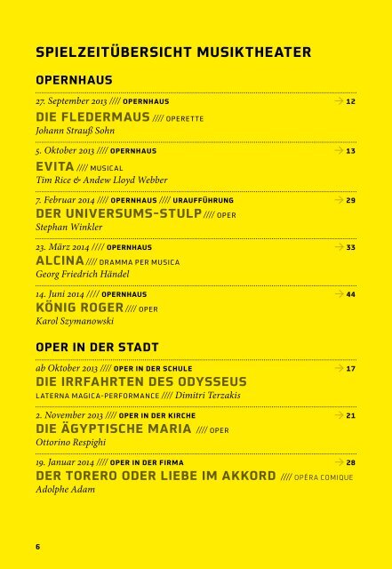 Spielzeitbuch 2013/2014 - Wuppertaler Bühnen