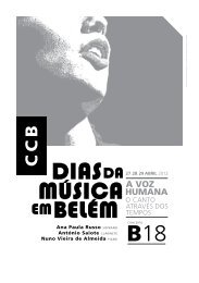 Ana Paula Russo soprano António Saiote clarinete Nuno Vieira de ...