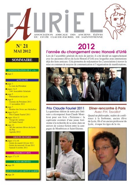 bulletin 2011 - Association des Anciens Élèves du Lycée Claude ...