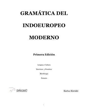 GRAMÁTICA DEL INDOEUROPEO MODERNO - Indo-European