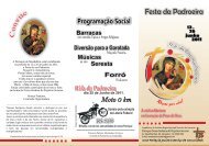 Programação da Festa - Arquidiocese de Fortaleza