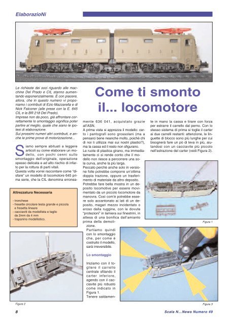 Come smontare il E645 di CIL - ASN - Amici Scala N