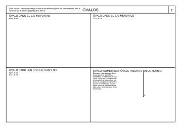 Láminas de curvas técnicas(óvalos, ovoides, volutas, espirales