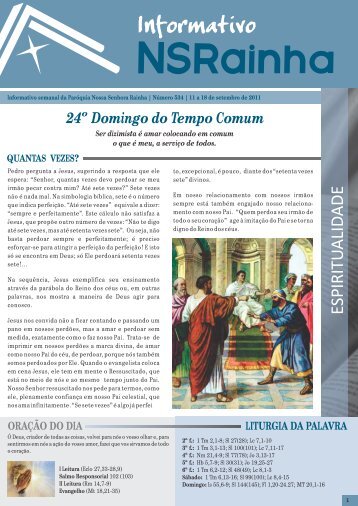 Informativo Semanal_534.pdf - PARóQUIA NOSSA SENHORA ...