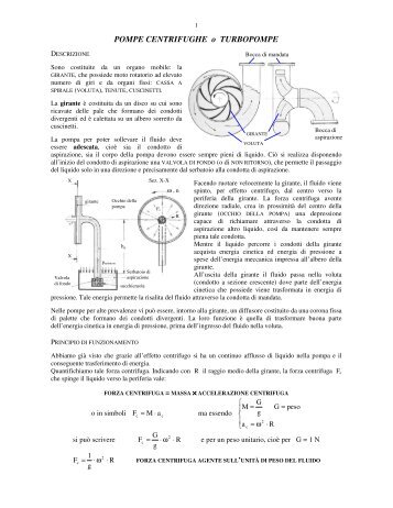 POMPE CENTRIFUGHE o TURBOPOMPE - Pesenti