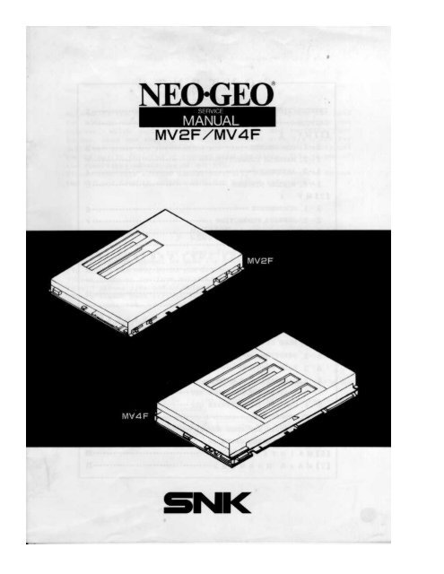 Neo Geo Service Manual.PDF - TextFiles.com