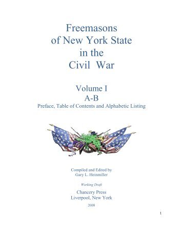 Freemasons of New York State in the Civil War - Onondaga and ...