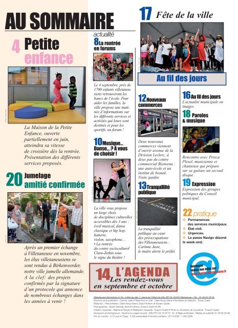 Villetaneuse informations N°91 - septembre 2012 - Mairie de ...