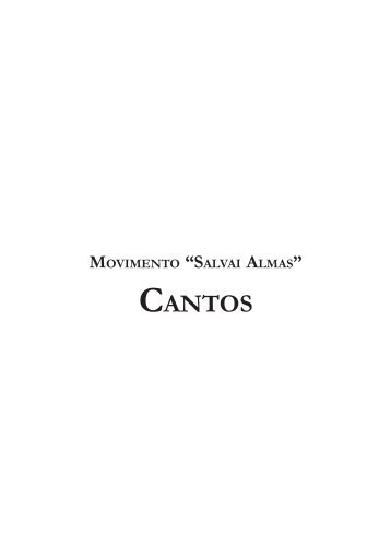 Livro de Cantos do Movimento Salvai Almas