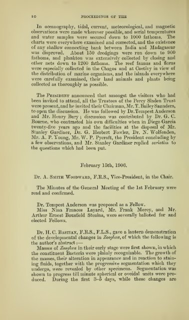 Proceedings of the Linnean Society of London - University Library