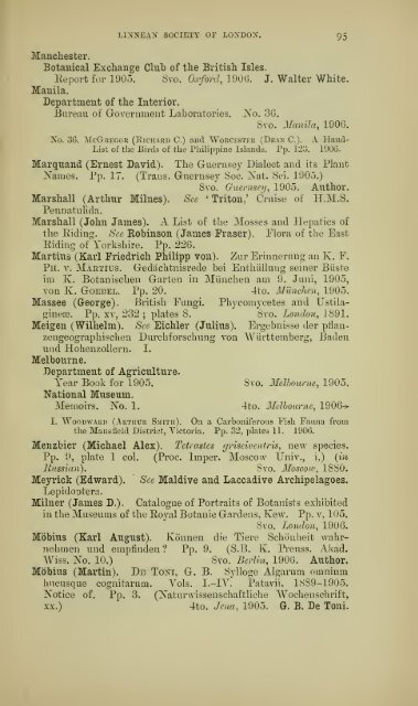 Proceedings of the Linnean Society of London - University Library