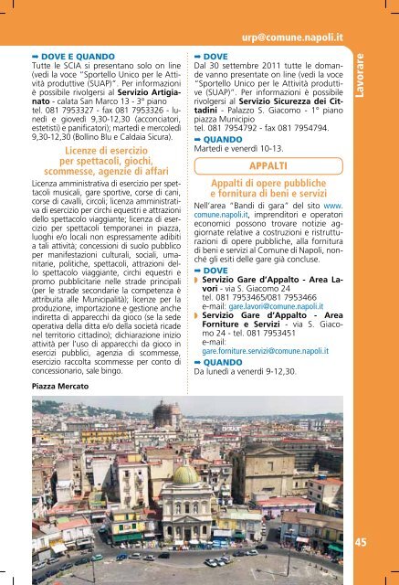 Archivio PDF: Guida 29 11 2011 - Comune di Napoli