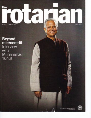 the Rotarian Magazine, April 2012 - Korean Friendship Network