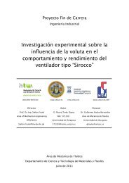 Investigación experimental sobre la influencia de la voluta en el ...