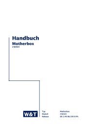 W&T Handbuch Motherbox - WUT.de