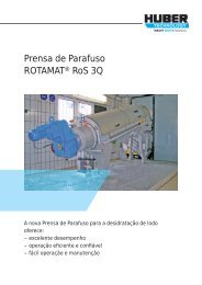 Prensa de Parafuso ROTAMAT® RoS 3Q - Huber do Brasil