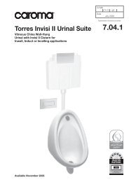 7.04.1 Torres Invisi II Urinal Suite - Caroma