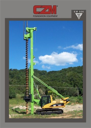 CZM EM600 CFA piling rig - AGD Equipment