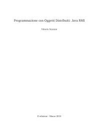 Programmazione con Oggetti Distribuiti: Java RMI - Dipartimento di ...