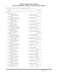 2006 St. Francis Track and Field Mt. Sac Invitational - Saint Francis ...