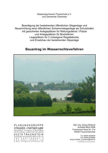 Bauantrag im Wasserrechtsverfahren - Wassersportverein ...