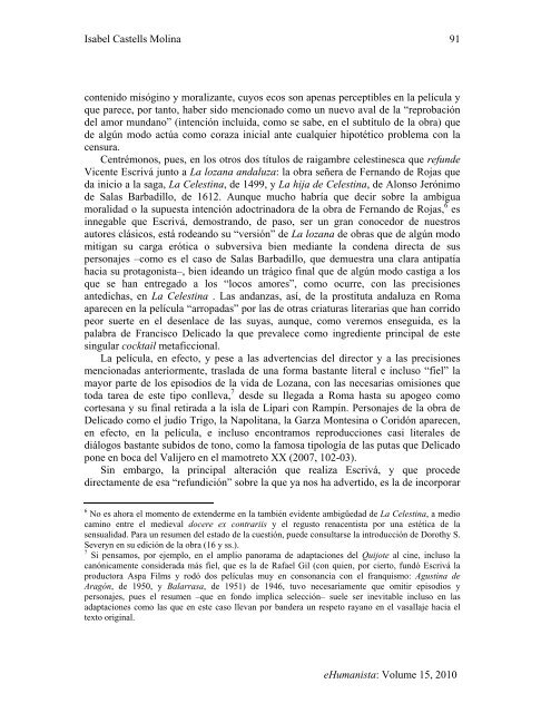 Isabel Castells Molina eHumanista: Volume 15, 2010 85 La versión ...