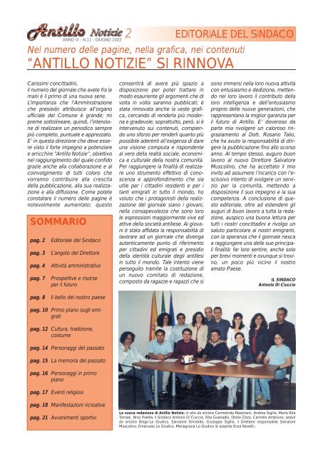 giornale antillo notizie - Comune di Antillo