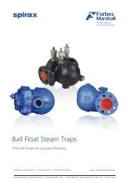 Spirax Ball FLoat Steam Traps Brochure Final ... - Forbes Marshall