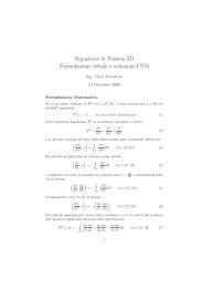 Equazione di Poisson 3D Formulazione debole e ... - Elettrotecnica