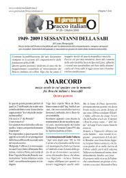 racco italian il giornale del AMARCORD - Bracco Italiano