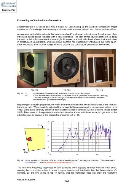 the beneficial coupling of cardioid low frequency sources to ... - W Vier