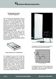 Modulare Membranabsorber - W Vier