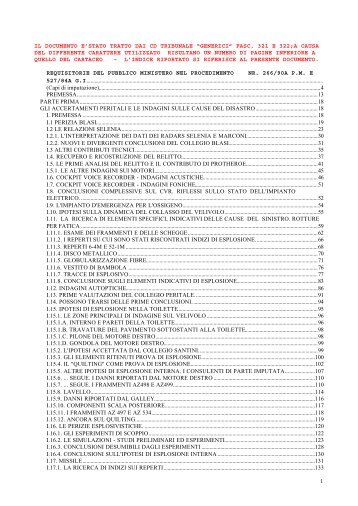 1 il documento e'stato tratto dai cd tribunale “generici” fasc. 321 e ...