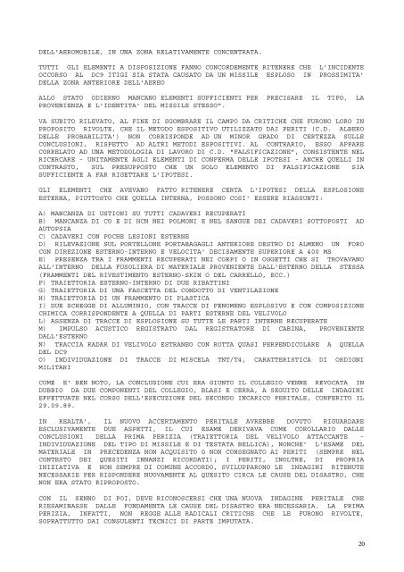 1 il documento e'stato tratto dai cd tribunale “generici” fasc. 321 e ...