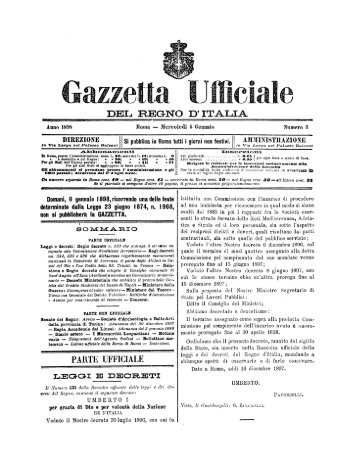 Regio Decreto - 20 novembre 1897 - monumentinazionali.it