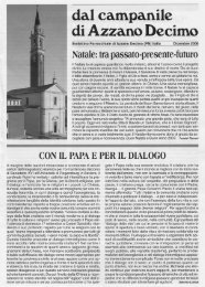 anno 2006 dicembre - Parrocchia San Pietro Apostolo - Azzano ...