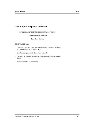 D50 Amplasare panou publicitar - Raabe.ro