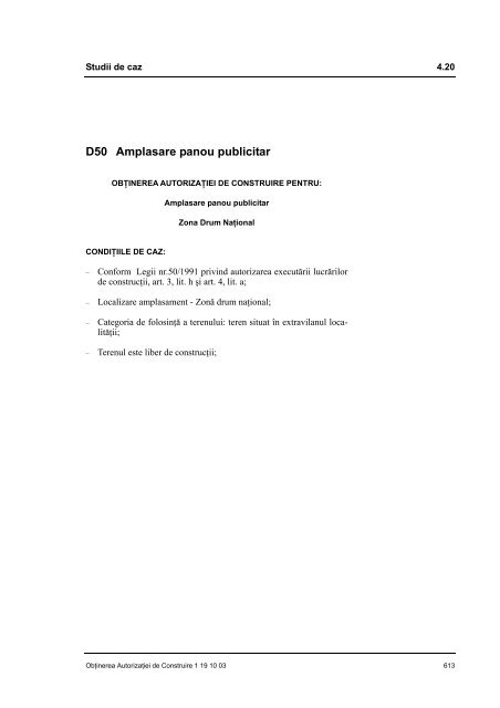 D50 Amplasare panou publicitar - Raabe.ro
