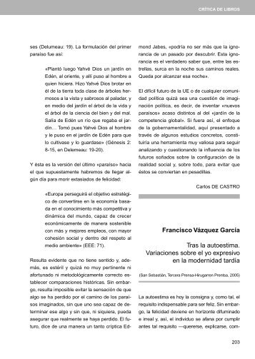 Tras la autoestima. Variaciones sobre el yo expresivo en la ...