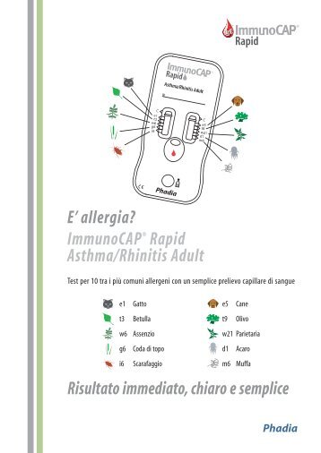 Product Sheet ImmunoCAP Rapid Asthma/Rhinitis Adult - Phadia