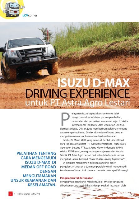 News Letter Edisi 49 - PT. Isuzu Astra Motor Indonesia