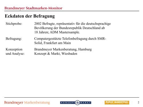 Brandmeyer Stadtmarken-Monitor - Konzept und Markt