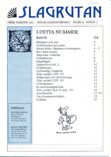 Nr 3 1995 - Svenska Slagruteförbundet