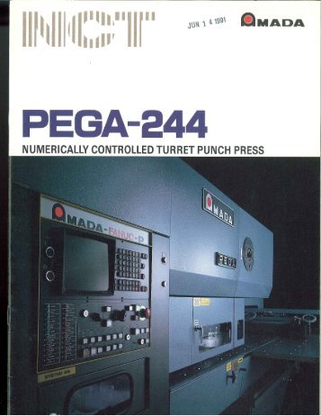 Amada Pega-244 Numerically Controlled Turret Punch Press ...