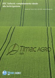 KSC Sulfacid, completamento ideale alla fertirrigazione - TIMAC Agro