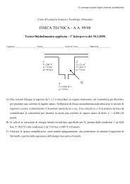 Alcuni testi di vecchi esercizi