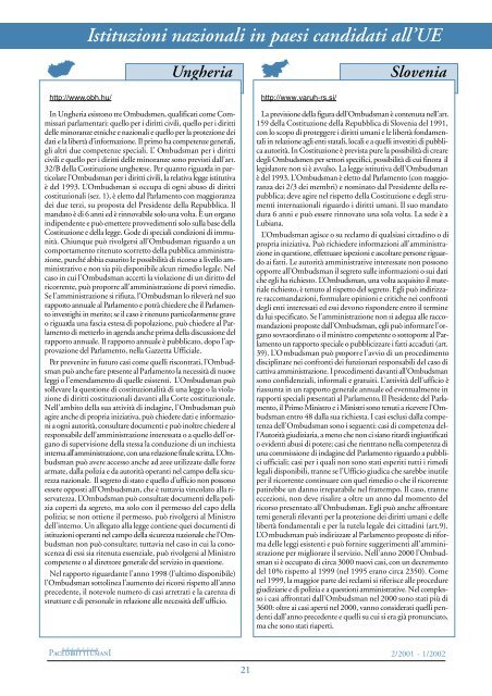 “infrastruttura Diritti Umani” in Italia ( AA.VV. - 2001 - 2002)