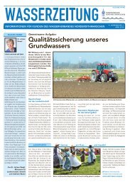 Qualitätssicherung unseres Grundwassers - Wasserverband ...