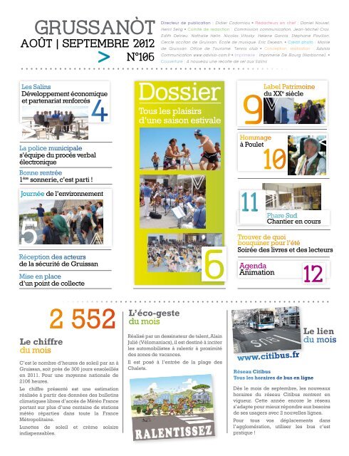 Lo Grussanot Septembre (...) PDF - 4.4 Mo - Ville de Gruissan